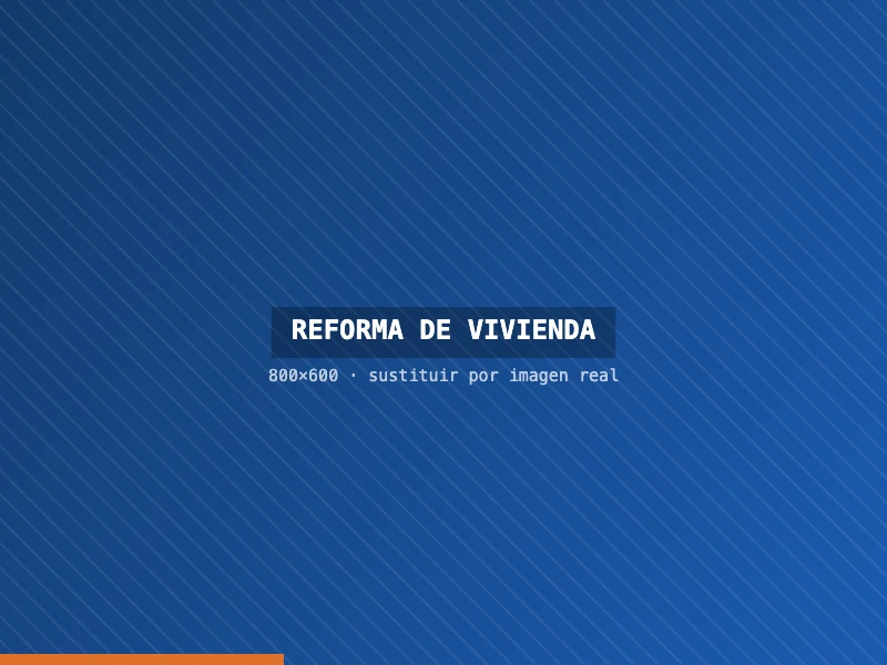 Reforma integral de una vivienda en curso